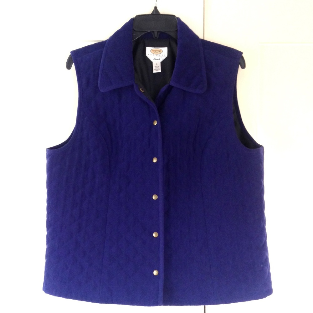 Quilted Vest - Gorgeous Blue Color!
